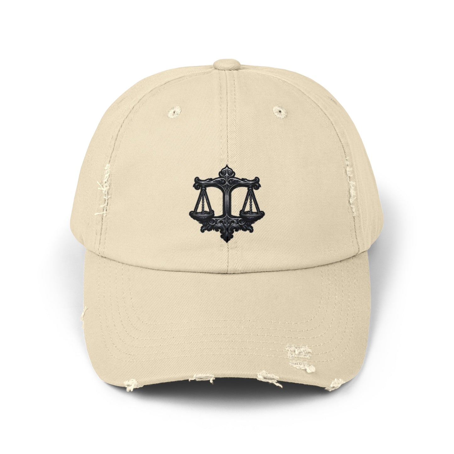 LIBRA Unisex Distressed Cap