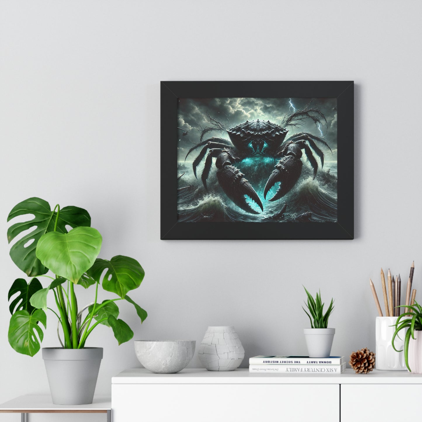 Happy Halloween Framed Horizontal Poster Cancer