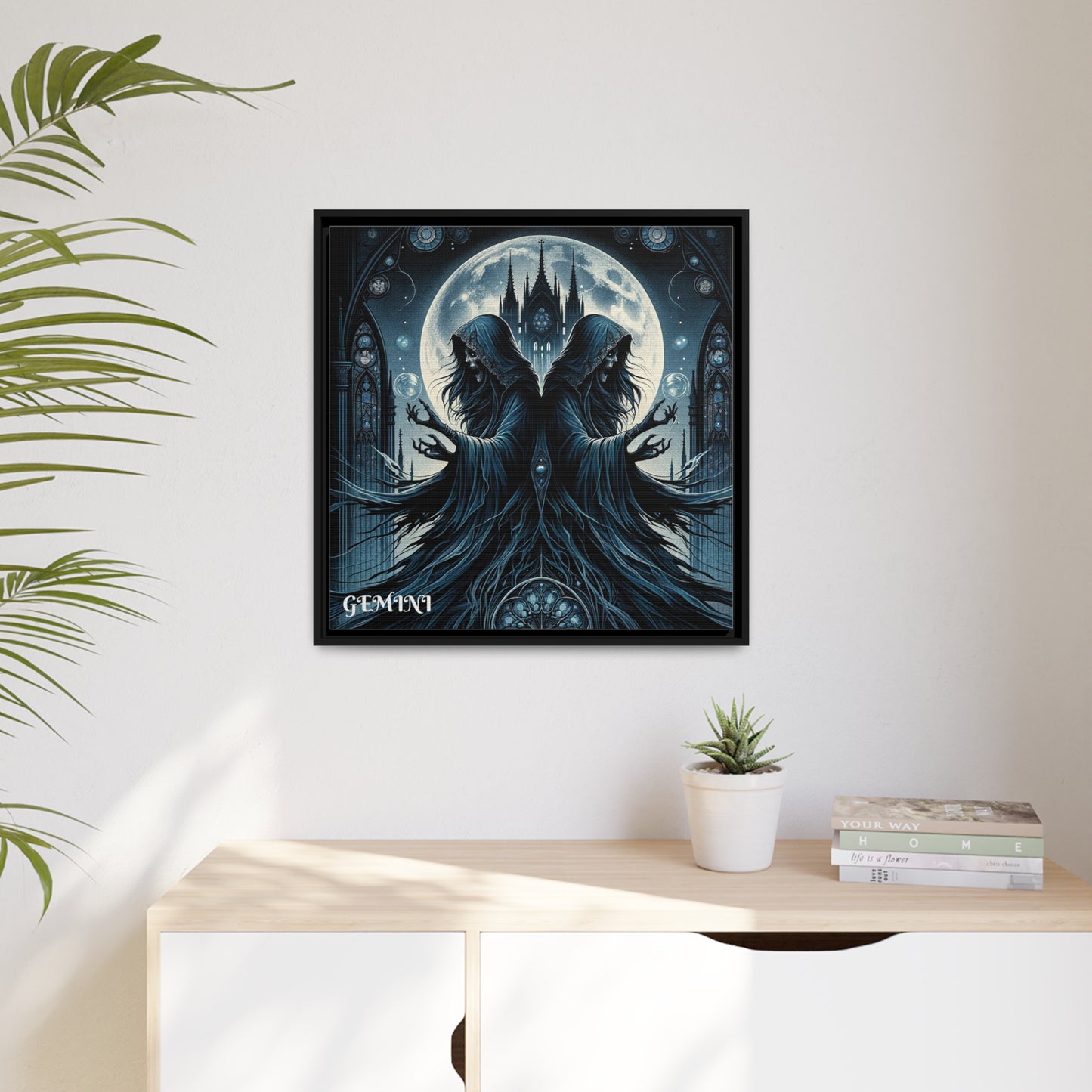 GEMINI Matte Canvas, Black Frame