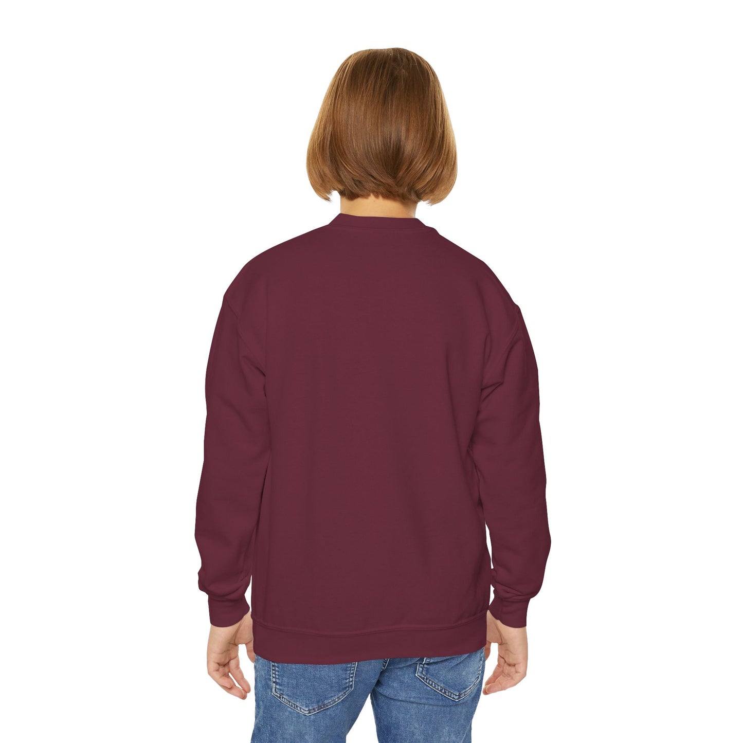 Youth Crewneck Sweatshirt Enjoy Your Life white