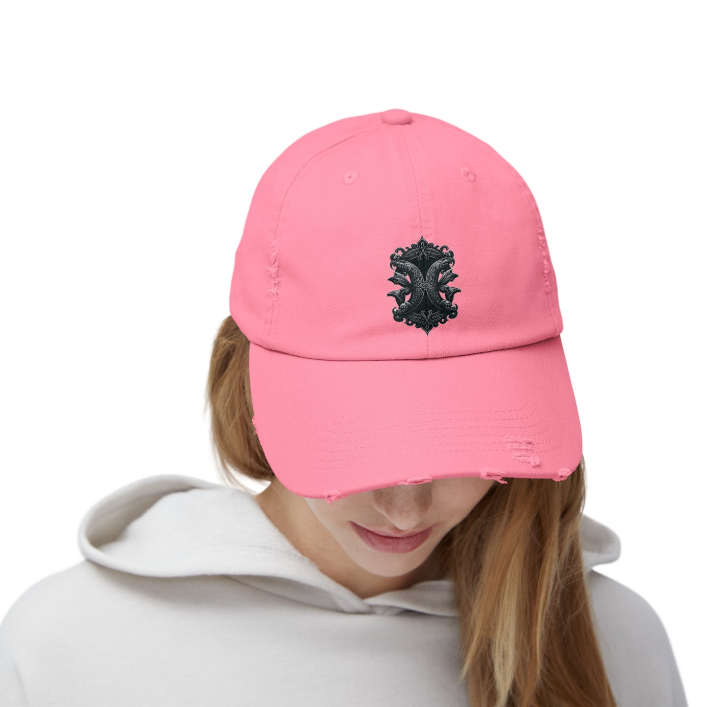 PISCES Unisex Distressed Cap