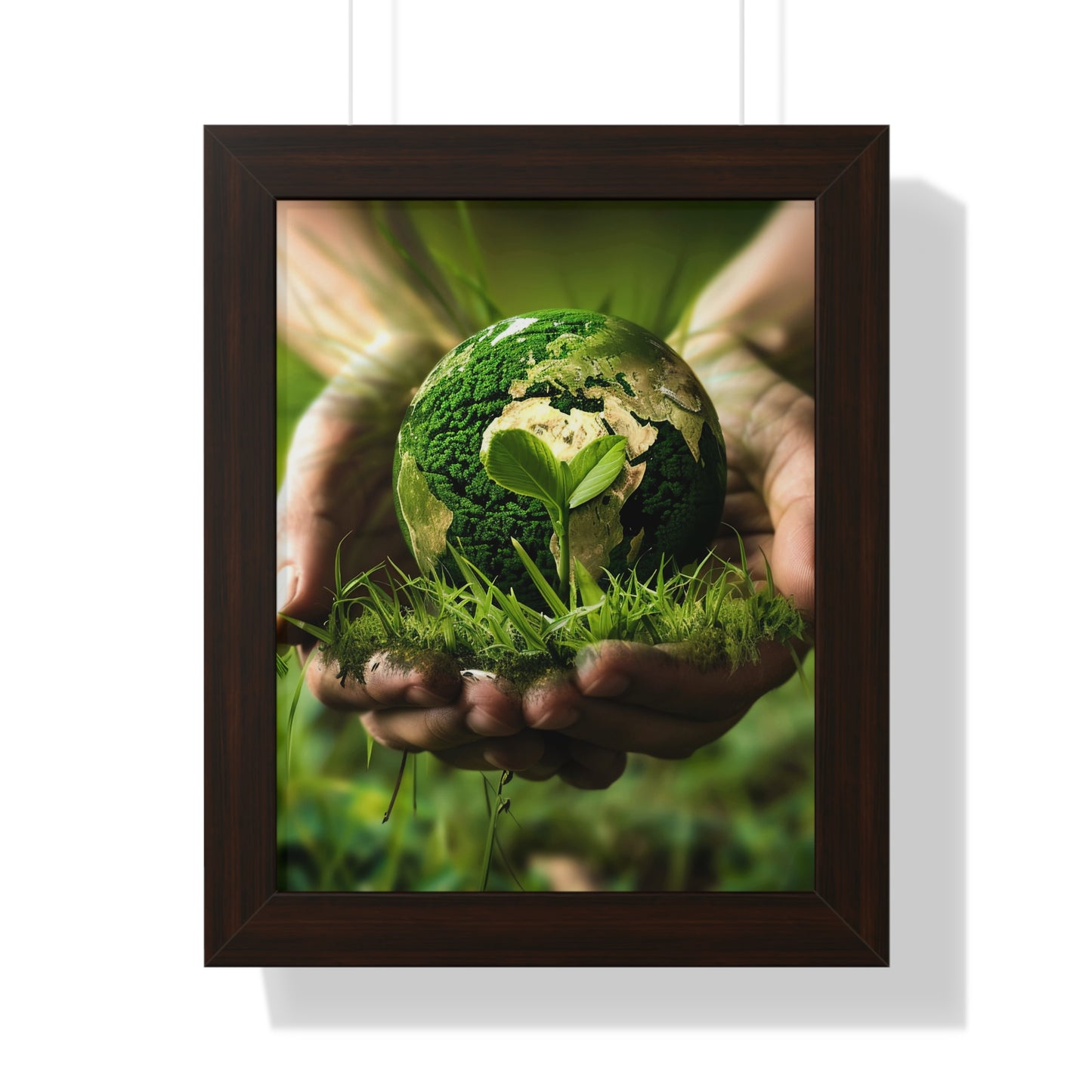 Earth Framed Vertical Poster