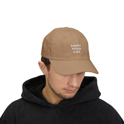 Classic Cap Enjoy Your Life White