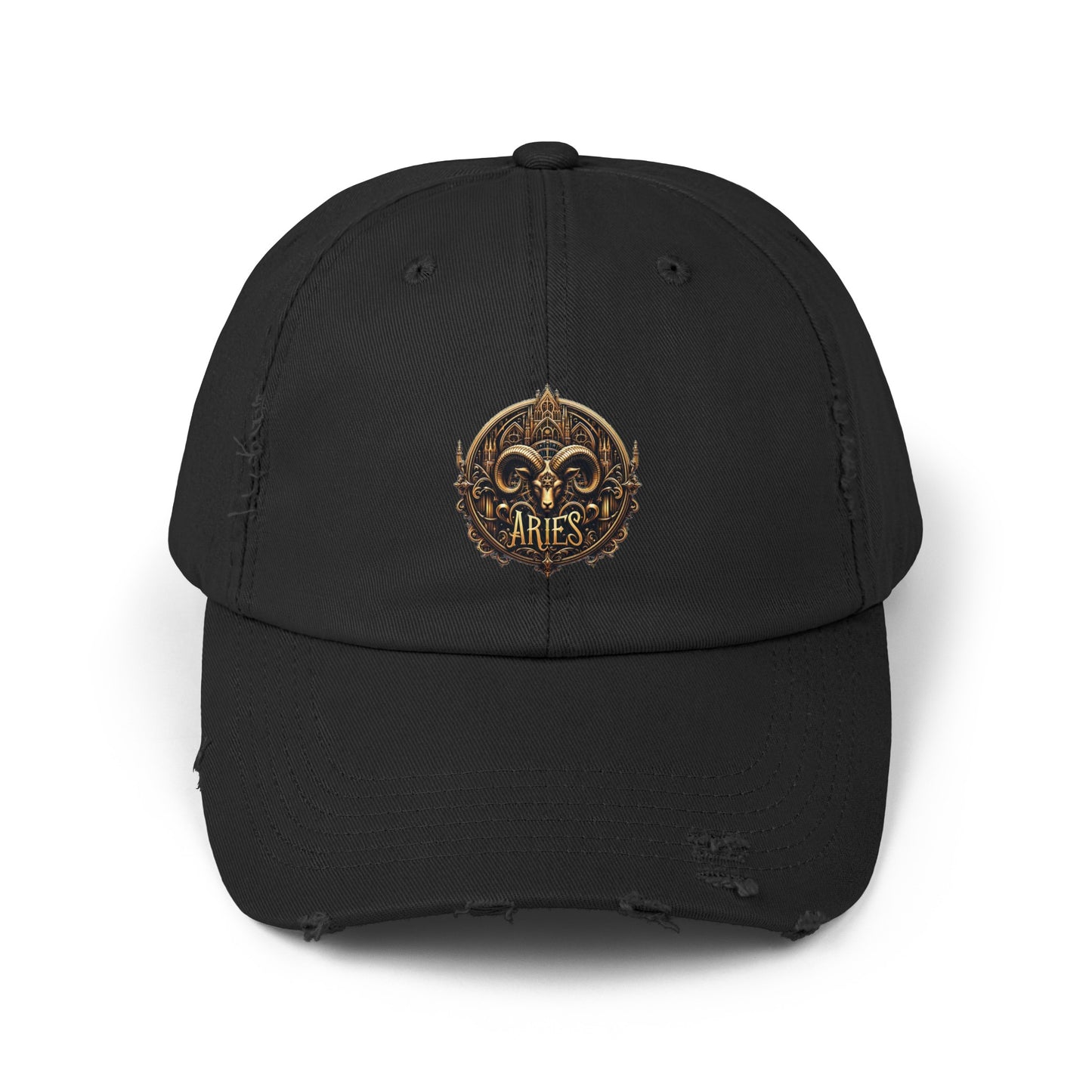 ARIES Unisex Distressed Cap
