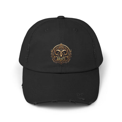 ARIES Unisex Distressed Cap