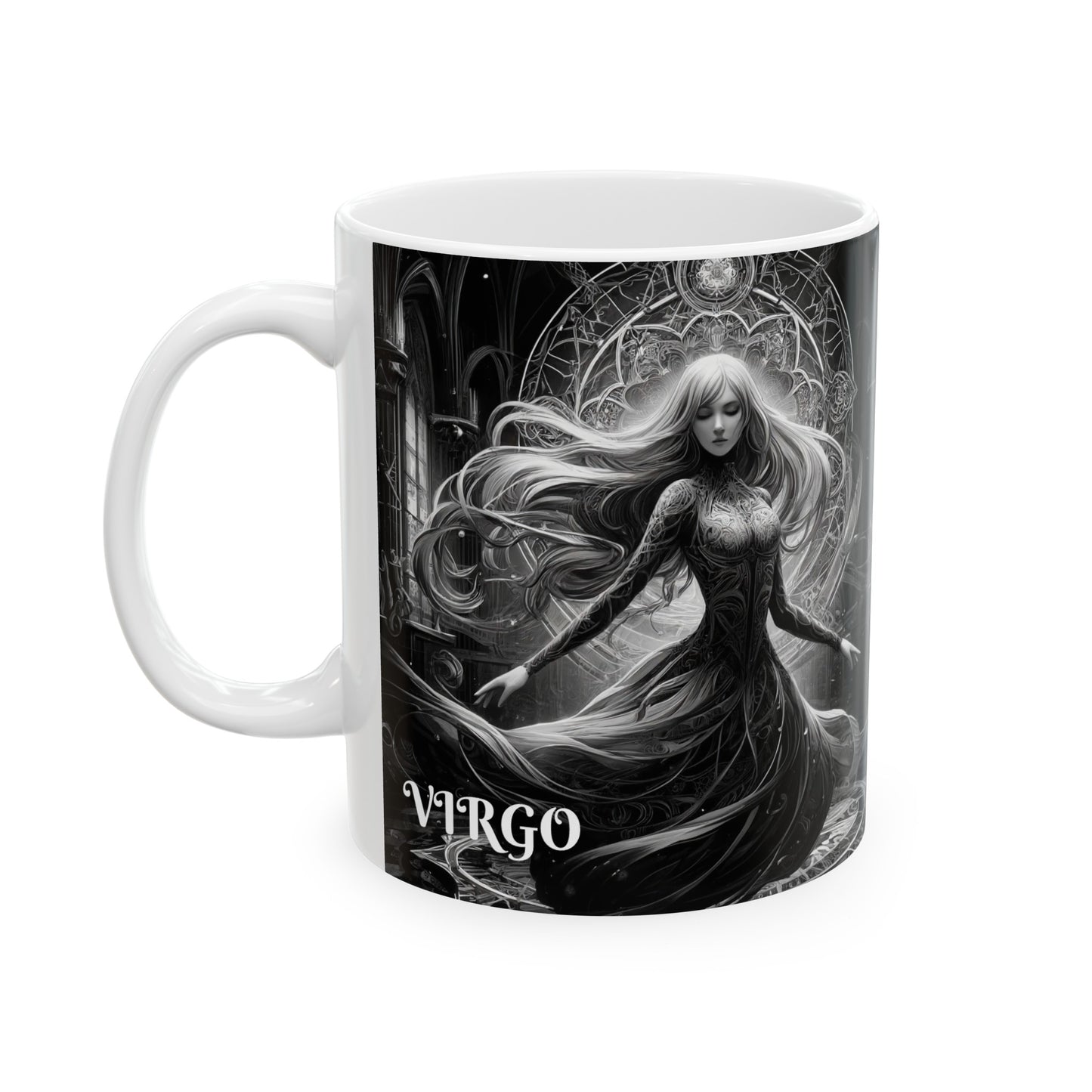 VIRGO GOTHIC Ceramic Mug, (11oz, 15oz)