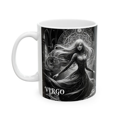 VIRGO GOTHIC Ceramic Mug, (11oz, 15oz)