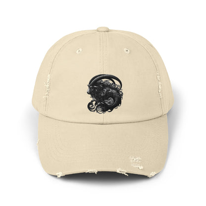 CAPRICORN Unisex Distressed Cap