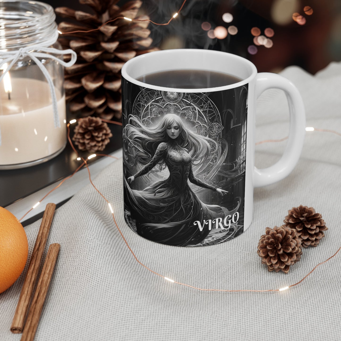 VIRGO GOTHIC Ceramic Mug, (11oz, 15oz)