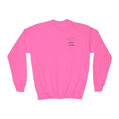 Youth Crewneck Sweatshirt Enjoy Your Life