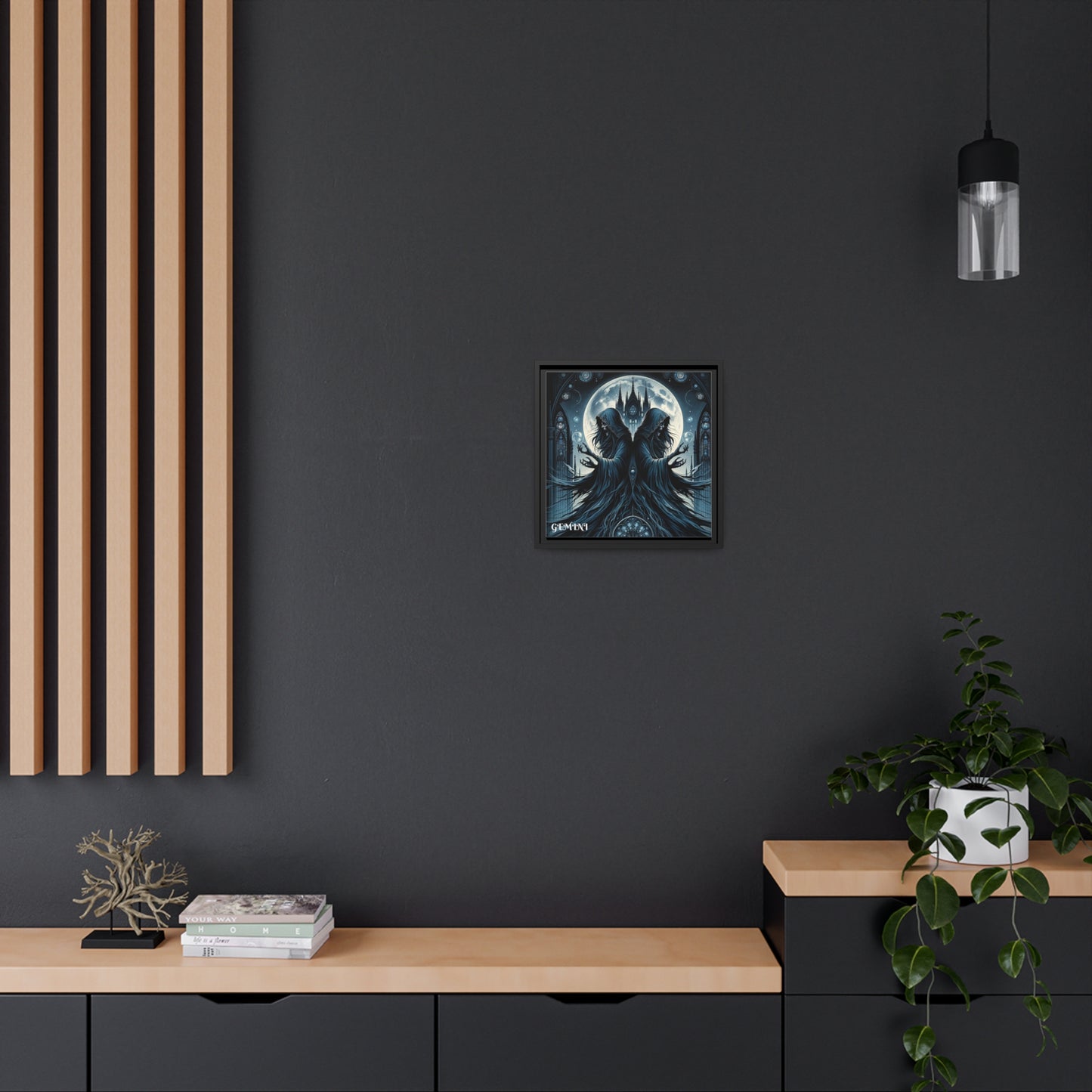GEMINI Matte Canvas, Black Frame