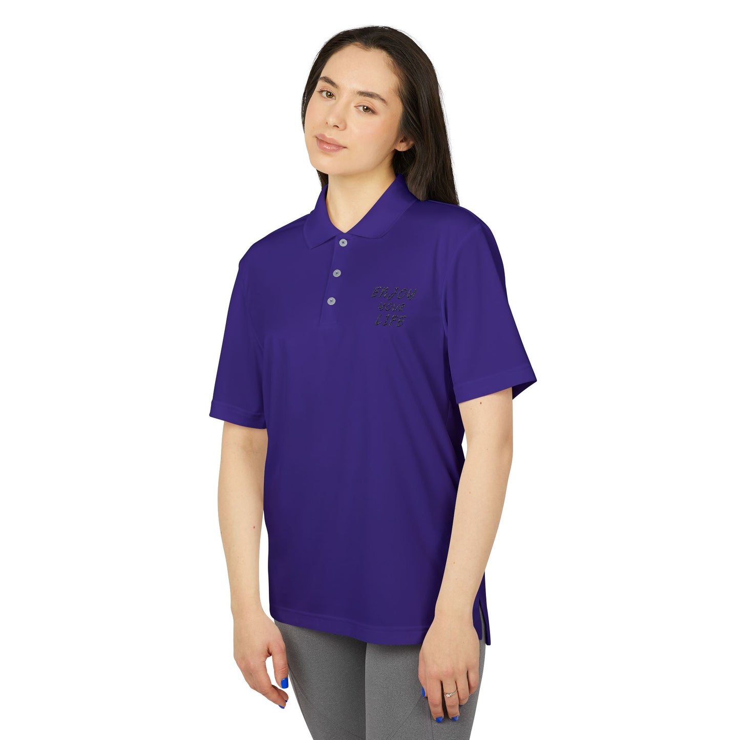 adidas Unisex Performance Polo ENJOY YOUR LIFE
