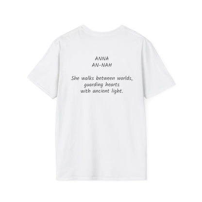 Mystical ANNA Name T-Shirt – Guardian of Light Edition. Spiritual Quote T-Shirt, Gift for Her, Affirmation Clothing, Unique Graphic Tee, Inspirational Apparel, Casual Style