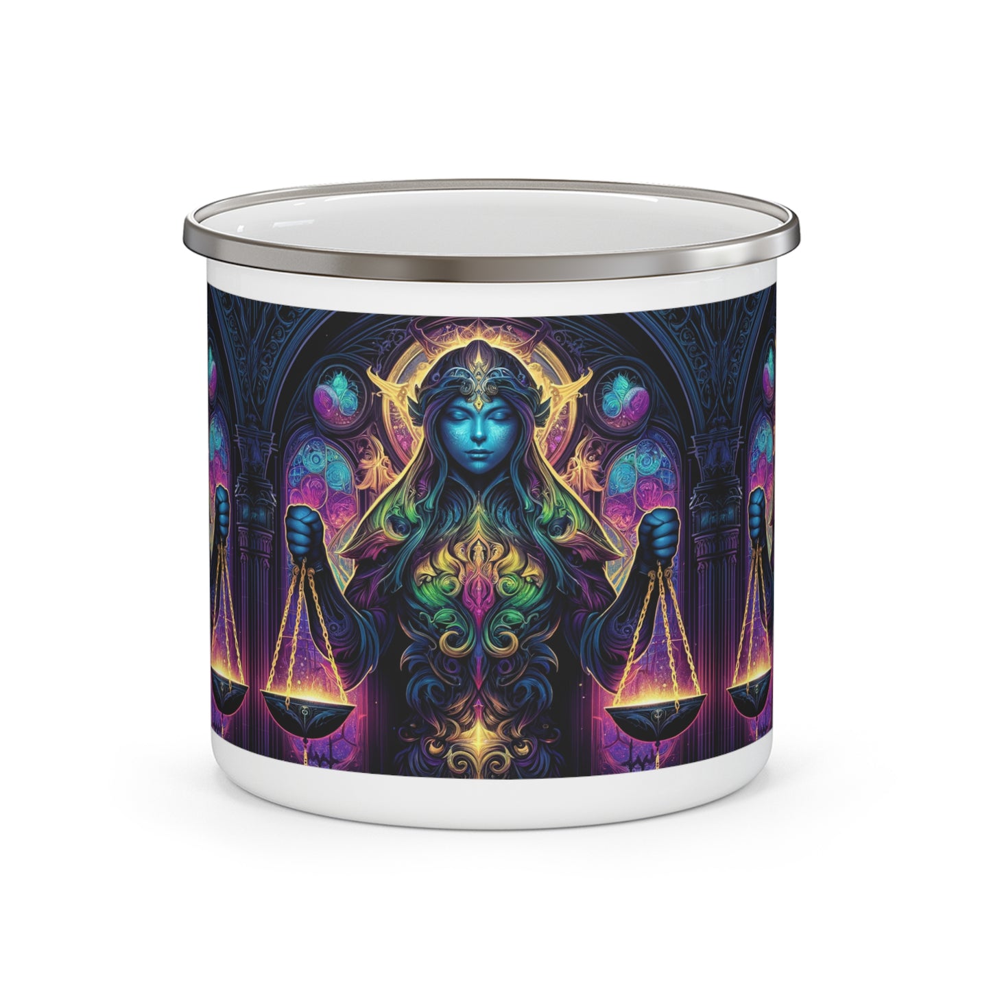 LIBRA Enamel Camping Mug