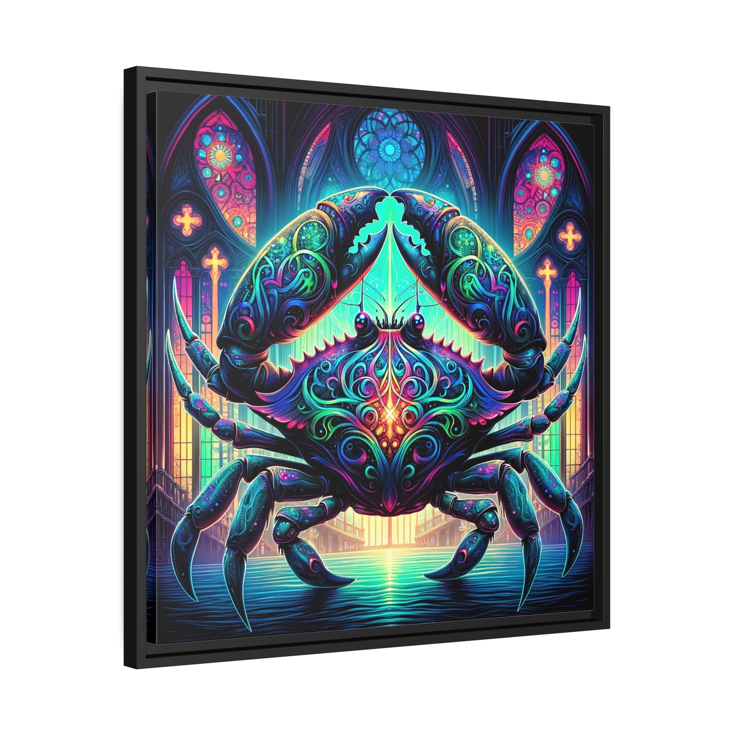 ZODIAC SIGN Matte Canvas, Black Frame