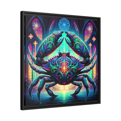 ZODIAC SIGN Matte Canvas, Black Frame