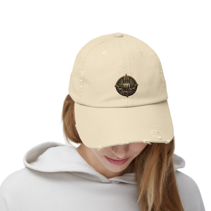 VIRGO Unisex Distressed Cap