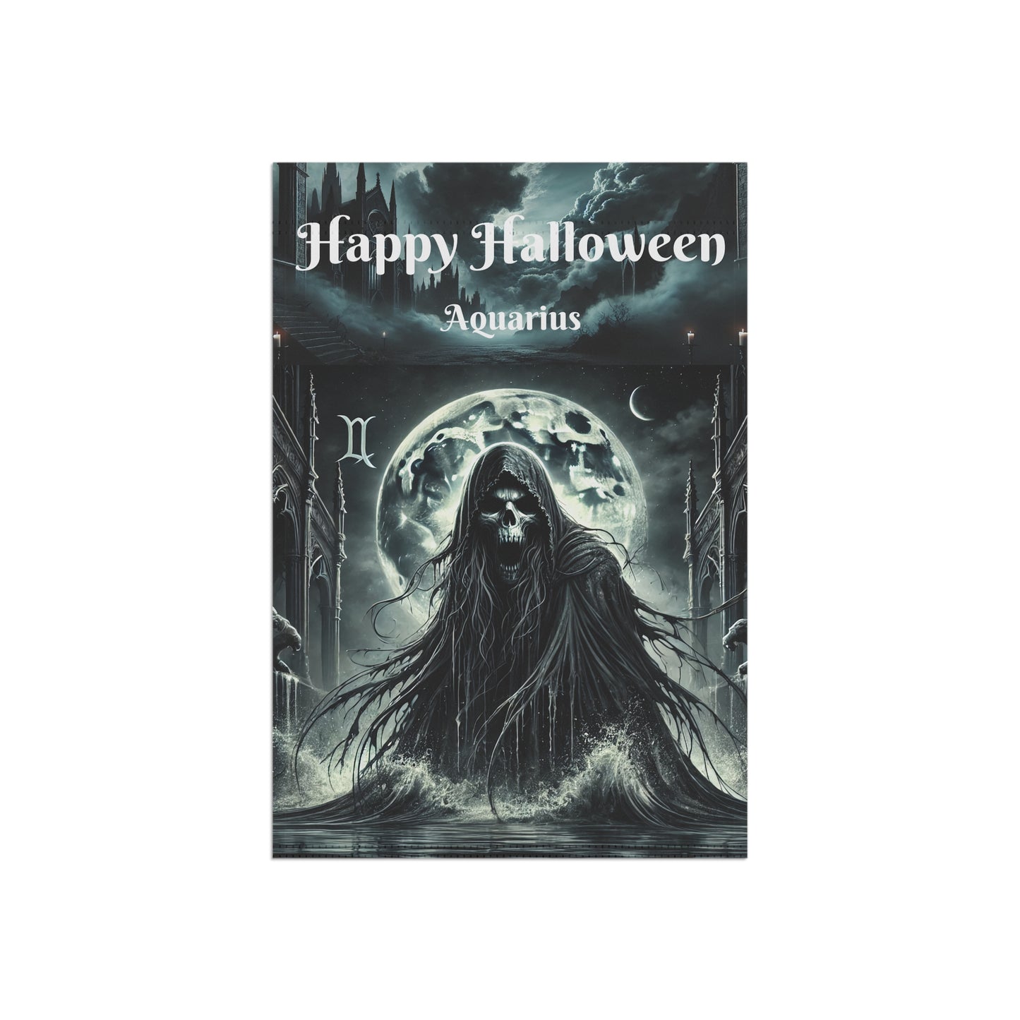 Happy Halloween Garden & House Banner - Aquarius