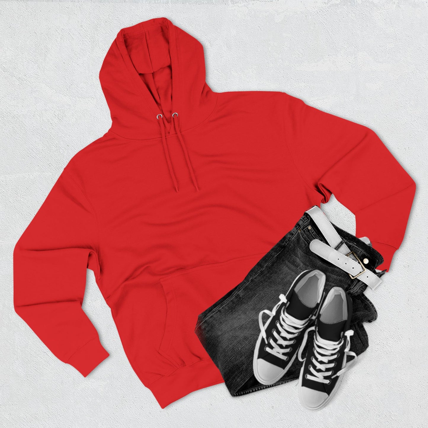 Three-Panel Fleece Hoodie Enjoy Your Life