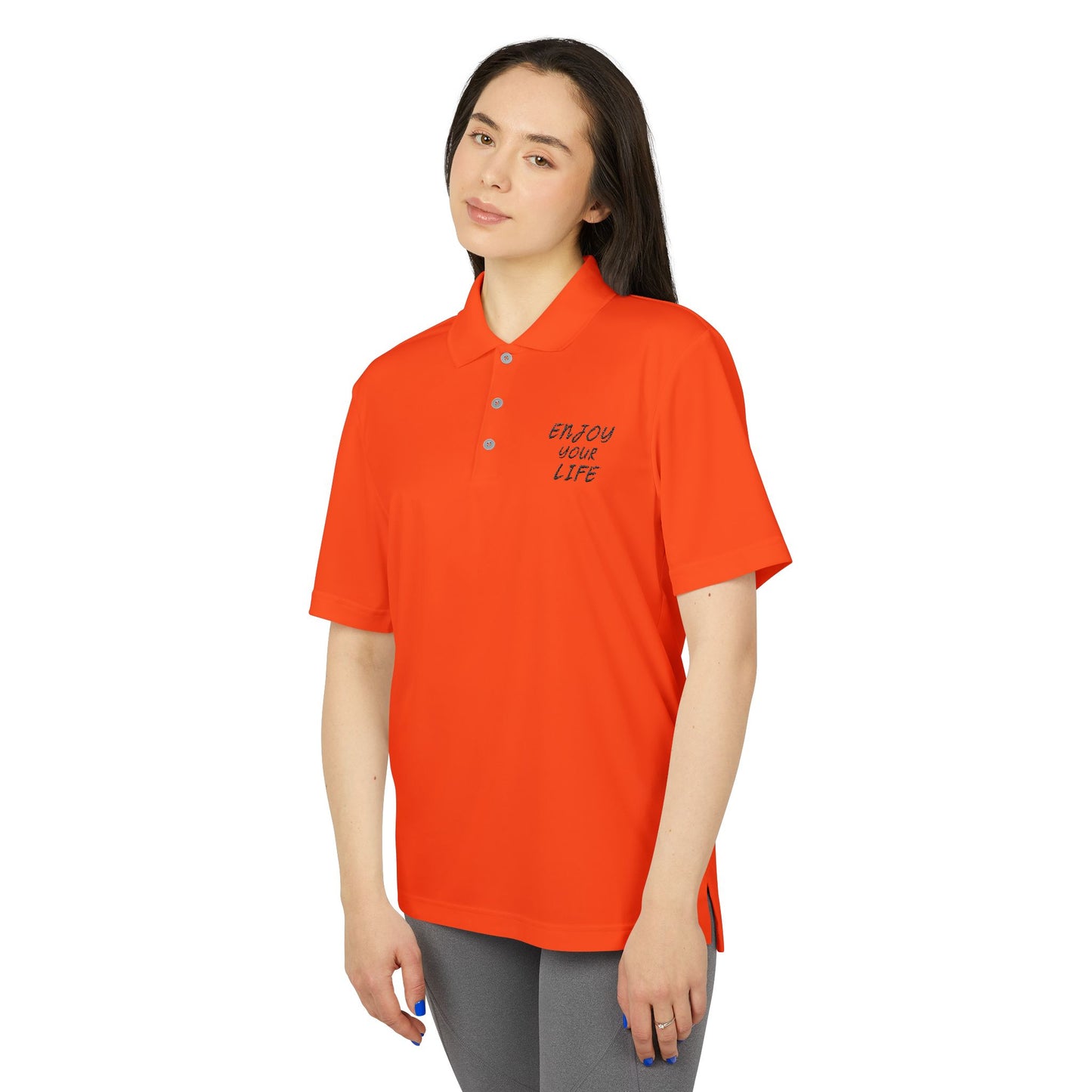 adidas Unisex Performance Polo ENJOY YOUR LIFE