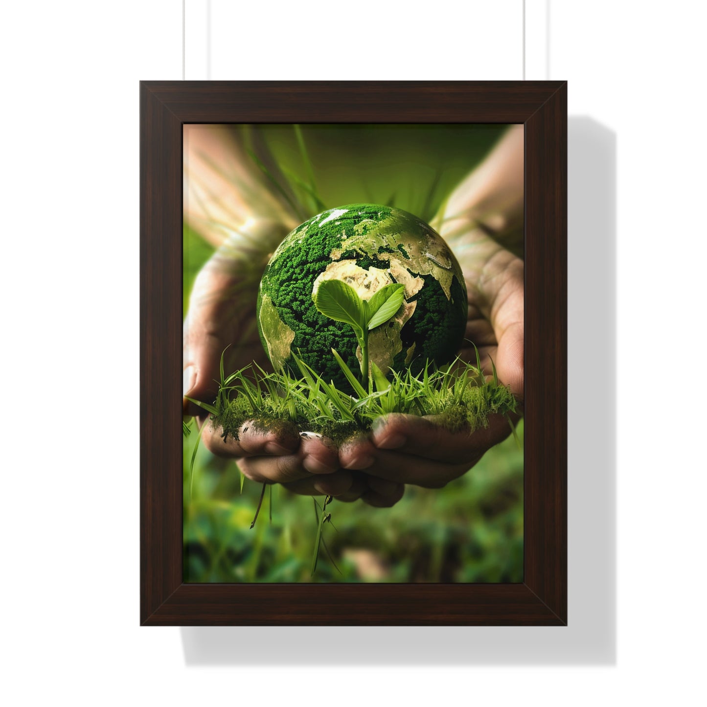 Earth Framed Vertical Poster