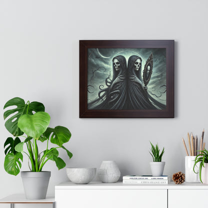 Happy Halloween Framed Horizontal Poster Gemini