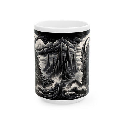 CAPRICORN GOTHIC Ceramic Mug, (11oz, 15oz)
