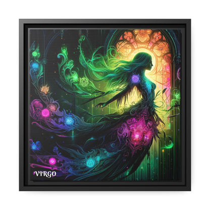 VIRGO Matte Canvas, Black Frame