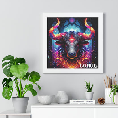 Taurus Framed Vertical Poster