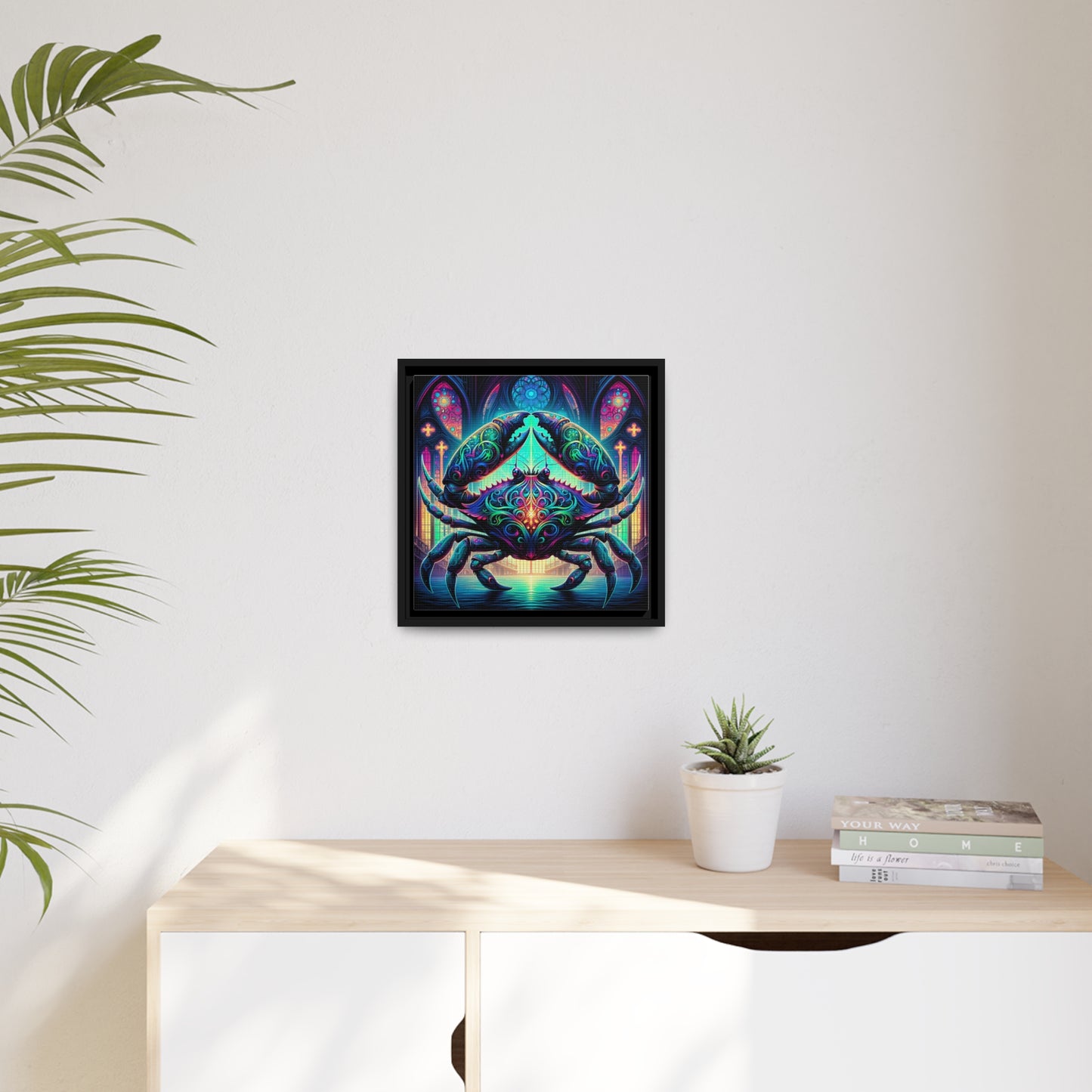 ZODIAC SIGN Matte Canvas, Black Frame