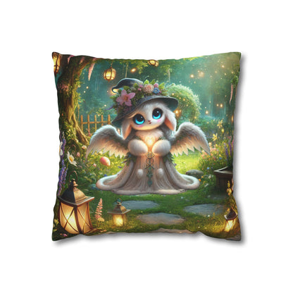 Spun Polyester Square Pillowcase Anna the Mother Fairyland Guardian