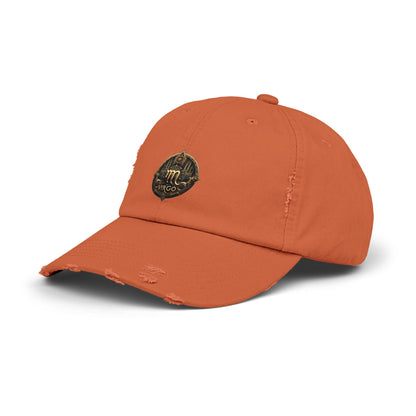 VIRGO Unisex Distressed Cap