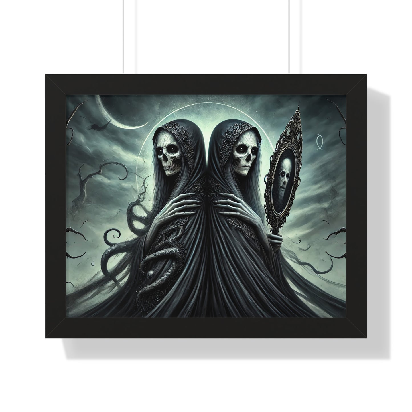 Happy Halloween Framed Horizontal Poster Gemini