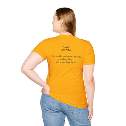 Mystical ANNA Name T-Shirt – Guardian of Light Edition. Spiritual Quote T-Shirt, Gift for Her, Affirmation Clothing, Unique Graphic Tee, Inspirational Apparel, Casual Style
