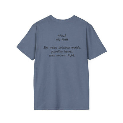 Mystical ANNA Name T-Shirt – Guardian of Light Edition. Spiritual Quote T-Shirt, Gift for Her, Affirmation Clothing, Unique Graphic Tee, Inspirational Apparel, Casual Style