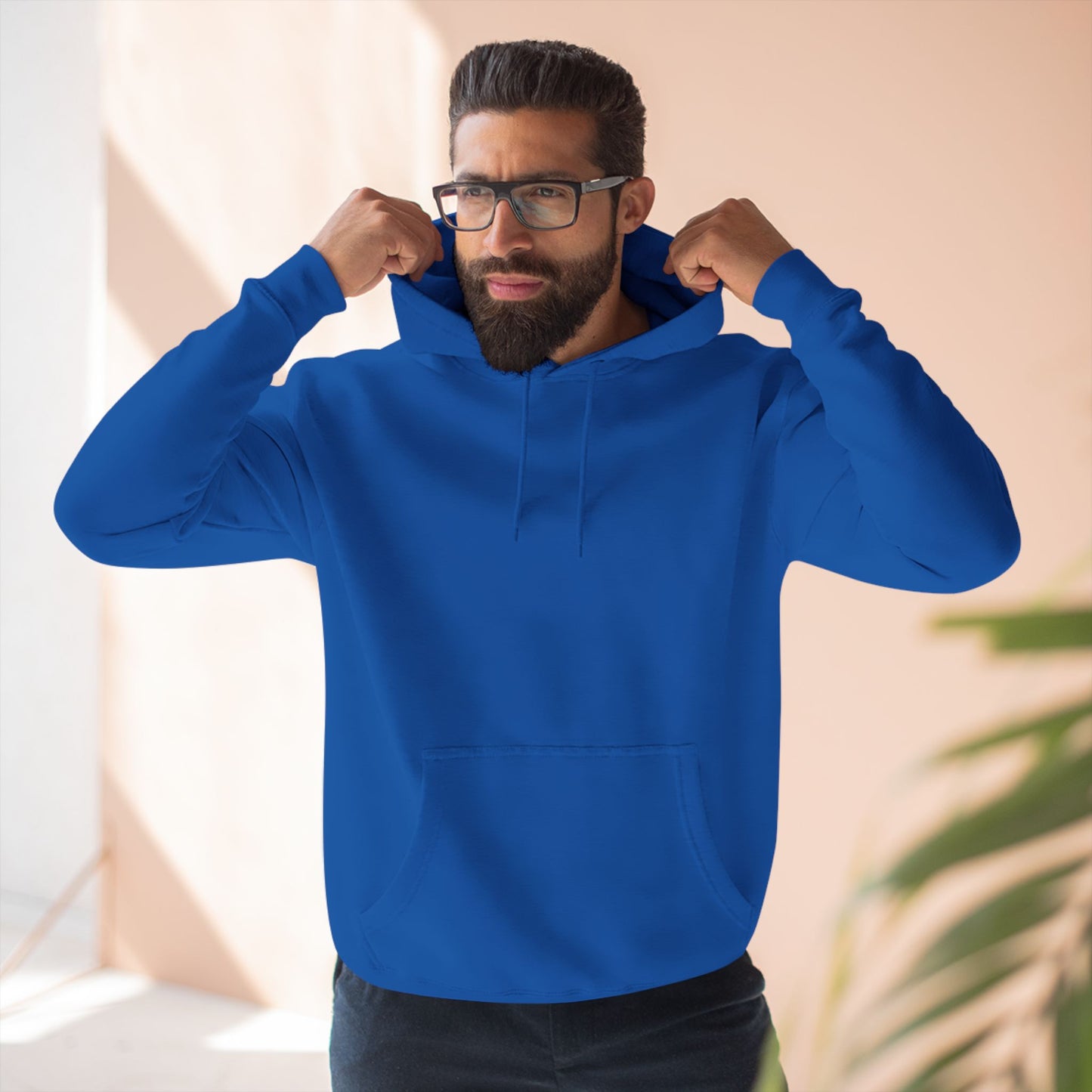 Three-Panel Fleece Hoodie Enjoy Your Life