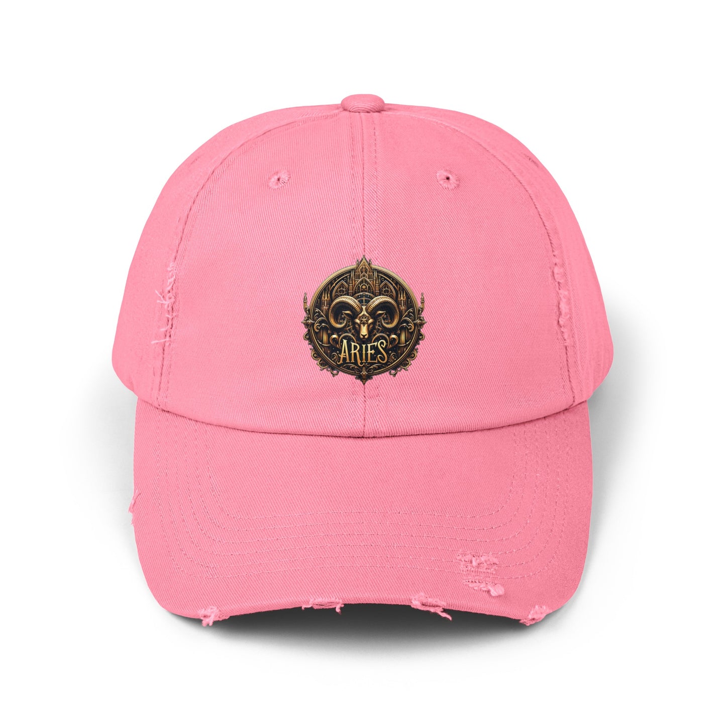 ARIES Unisex Distressed Cap