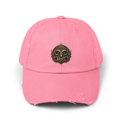 ARIES Unisex Distressed Cap