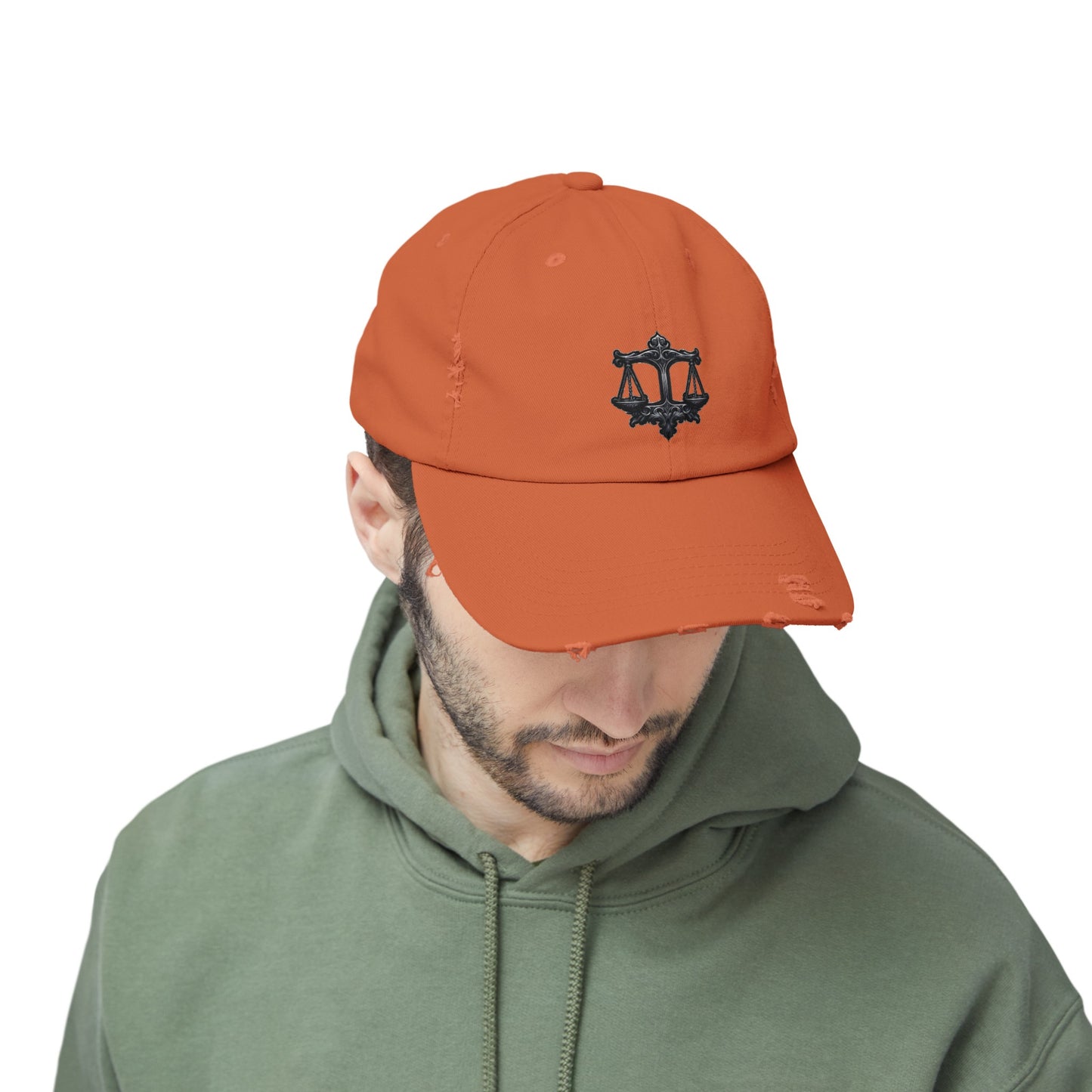 LIBRA Unisex Distressed Cap