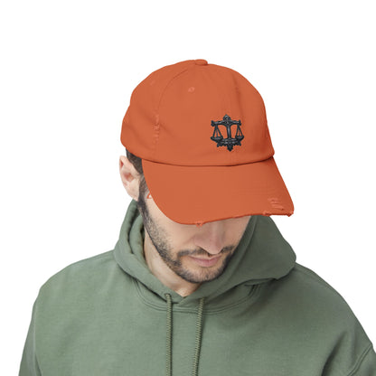 LIBRA Unisex Distressed Cap