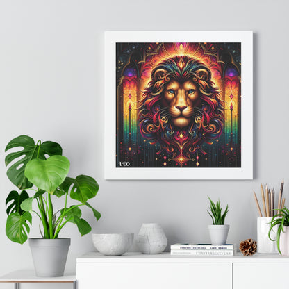 LEO Framed Vertical Poster