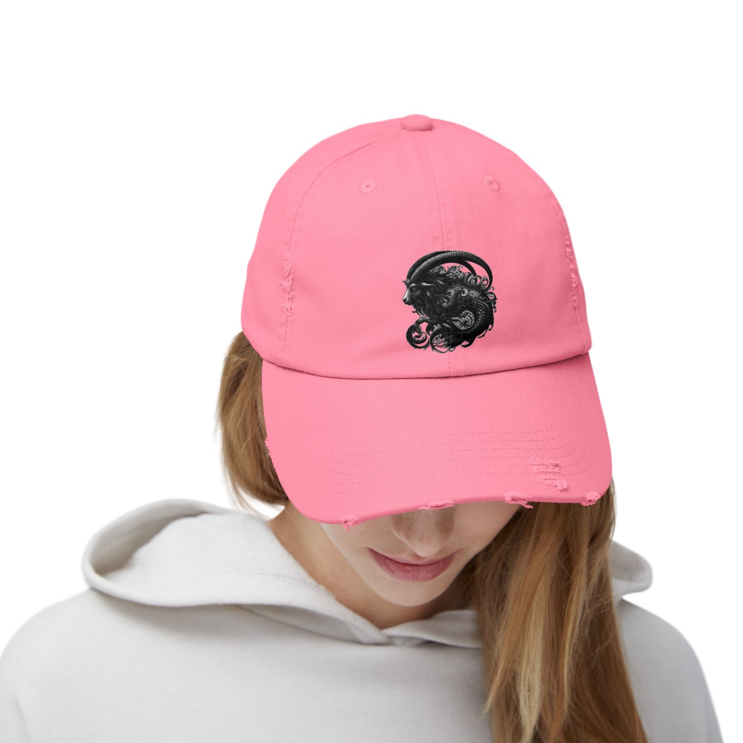 CAPRICORN Unisex Distressed Cap