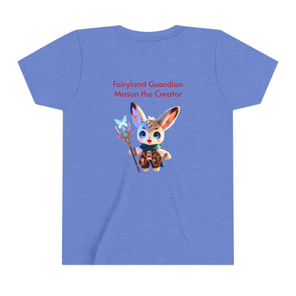 Short Sleeve Tee - Mason the Creator - Cute & Magical Design for Kids