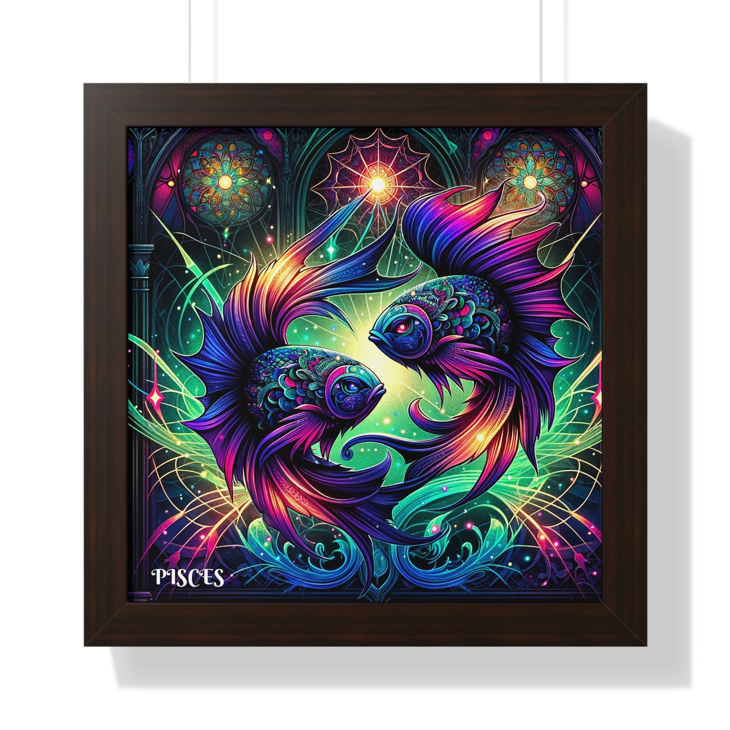 PISCES Framed Vertical Poster