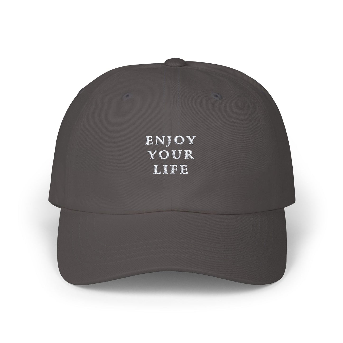 Classic Cap Enjoy Your Life White
