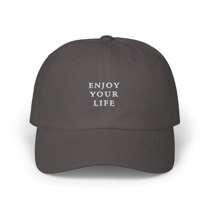 Classic Cap Enjoy Your Life White