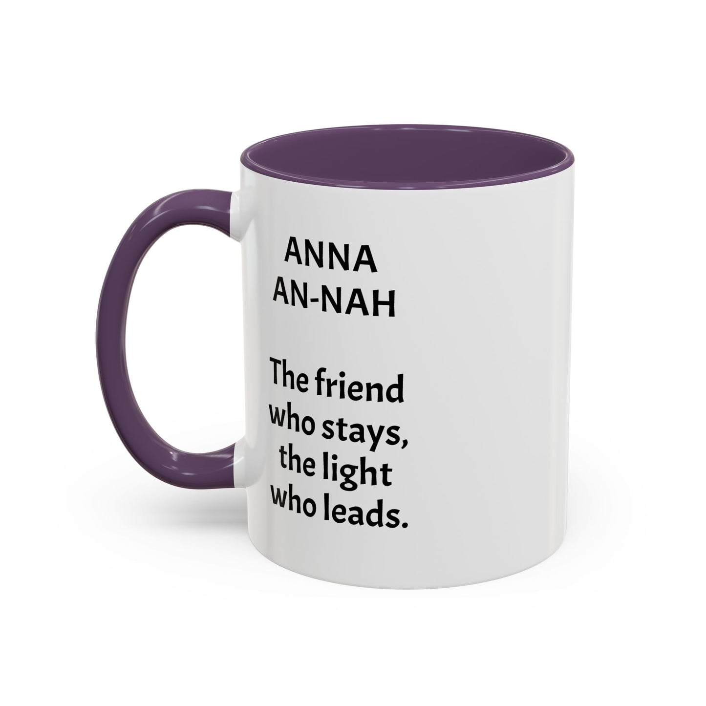 Mystical ANNA Name Mug – Witchy Quote Mugs – “She Walks Between Worlds” & “The Friend Who Stays”