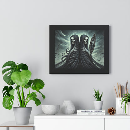 Happy Halloween Framed Horizontal Poster Gemini