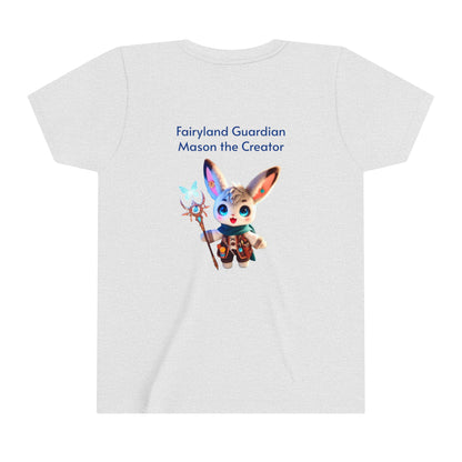 Short Sleeve Tee - Mason the Creator - Cute & Magical Design for Kids