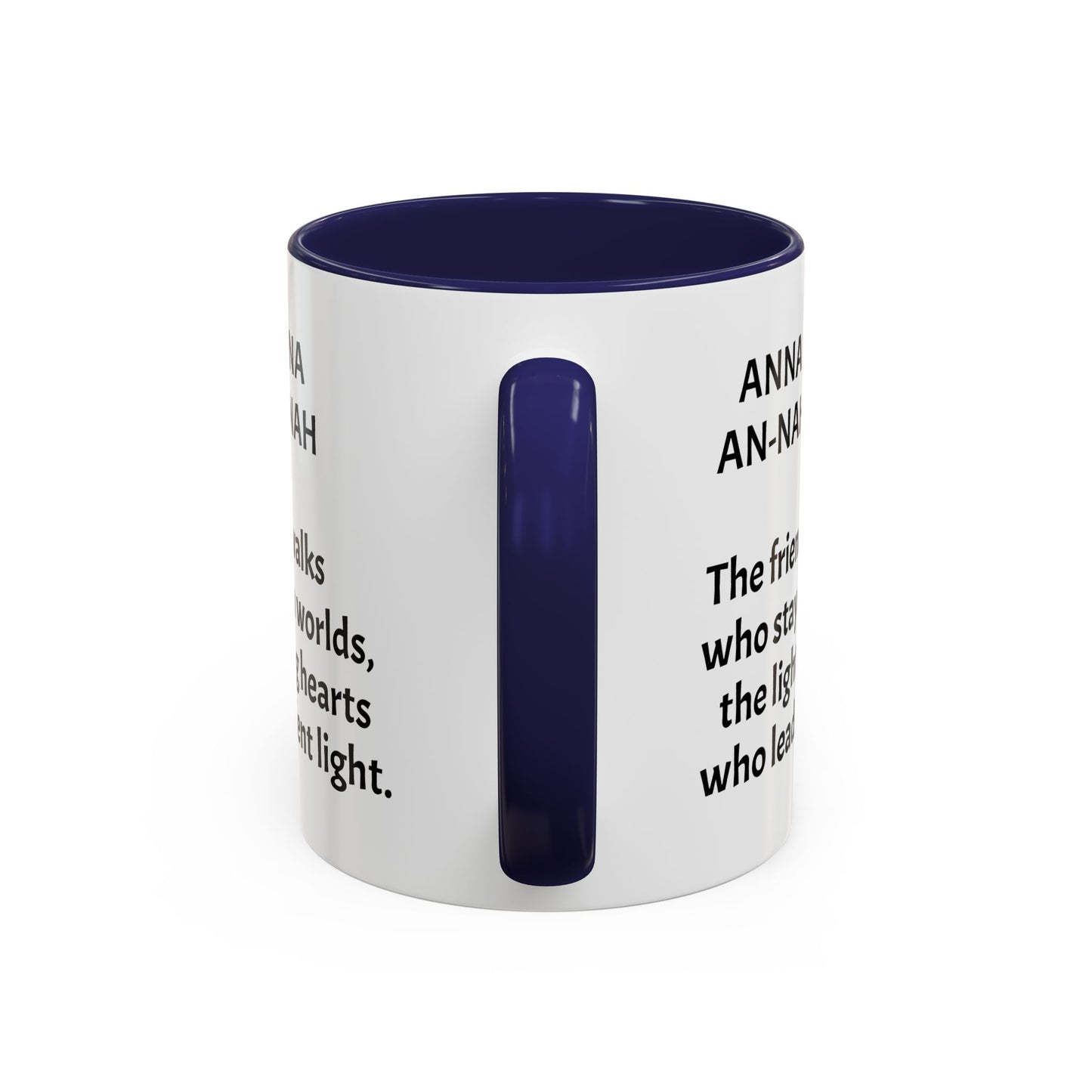 Mystical ANNA Name Mug – Witchy Quote Mugs – “She Walks Between Worlds” & “The Friend Who Stays”